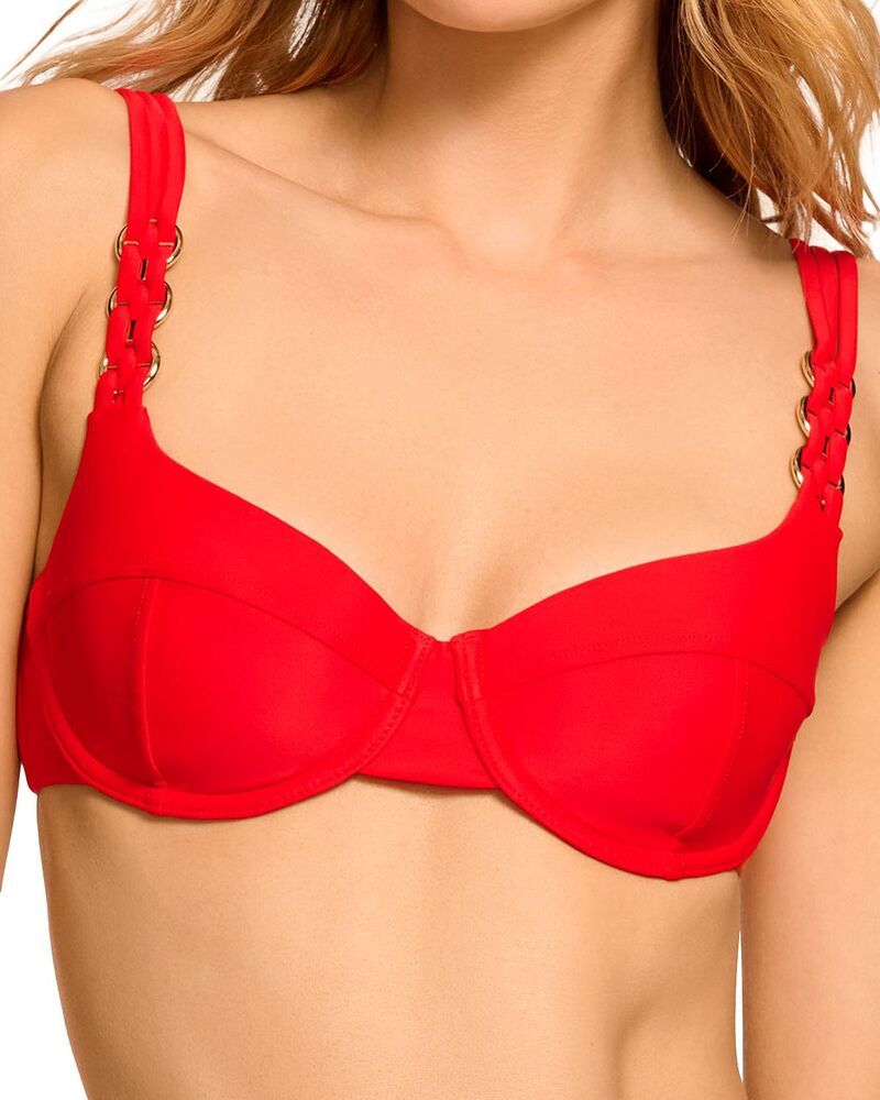 レイミー ブルック レディース 水着 トップのみ Ramy Brook Rafaelle Bikini Top Flame 18,346円