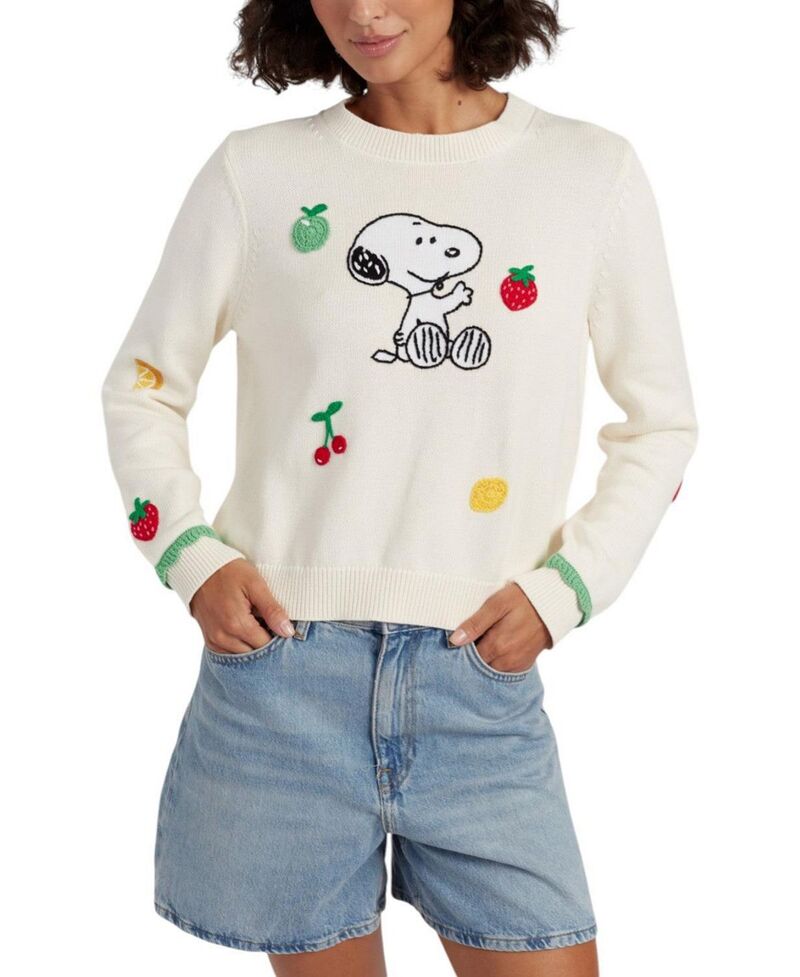 チンティアンドパーカー レディース アウター ニット・セーター Chinti & Parker Women's Fruity Snoopy Sweater Cream クリーム
