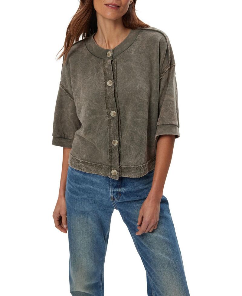 マイケルスターズ レディース アウター ジレー スウェーター Michael Stars Marlowide Sleeve Cardigan Sweater Caper