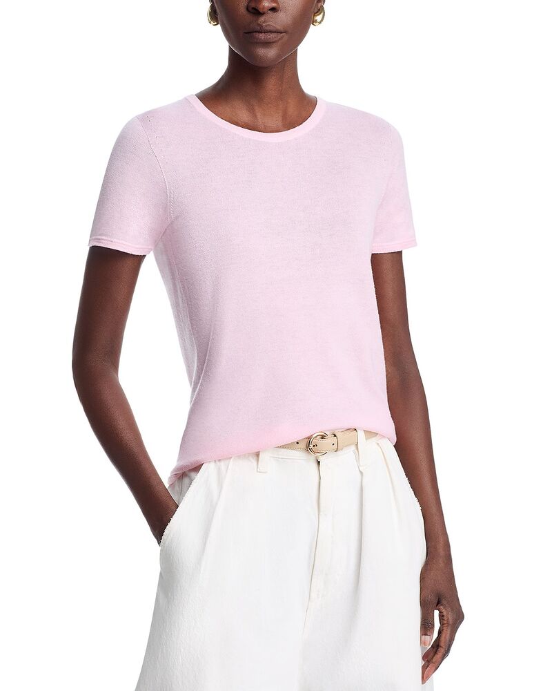 マジェスティック レディース トップス Tシャツ クルーネック Majestic Filatures Machine Washable Cashmere Crewneck Tee Blossom|ReVida 店