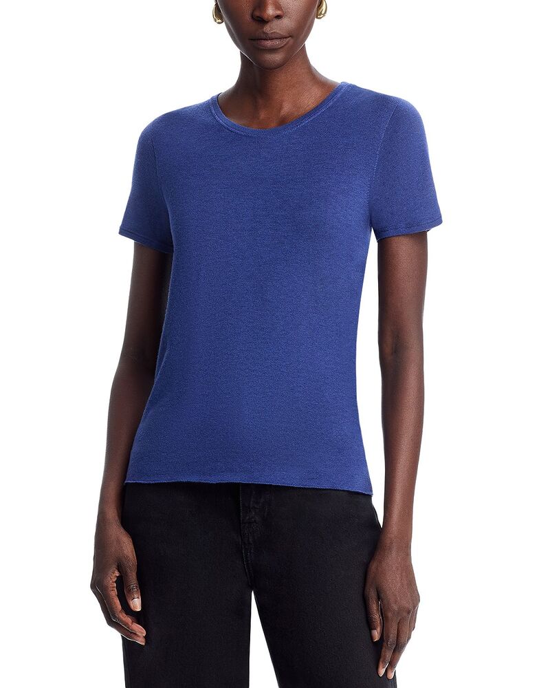 マジェスティック レディース トップス Tシャツ クルーネック Majestic Filatures Machine Washable Cashmere Crewneck Tee Blue Moon ブルー|ReVida 店
