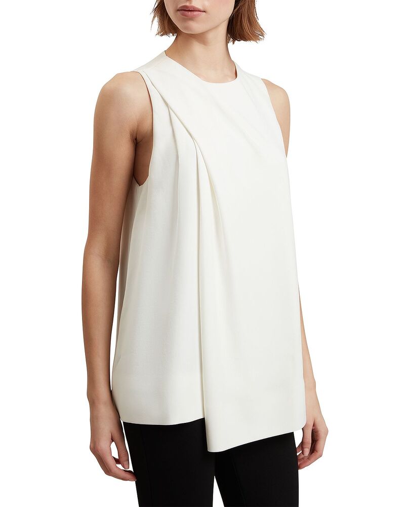 テッドベーカー レディース トップス シャツ ドレープ ノースリーブ Ted Baker Icana Draped Sleeveless Top Ivory アイボリー