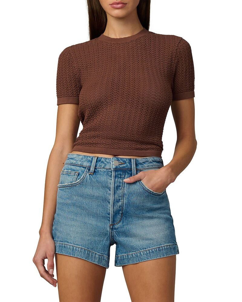 ジョーズジーンズ レディース トップス Tシャツ Joe's Jeans The Crochet Baby Tee Chocolate チョコレート 29,770円
