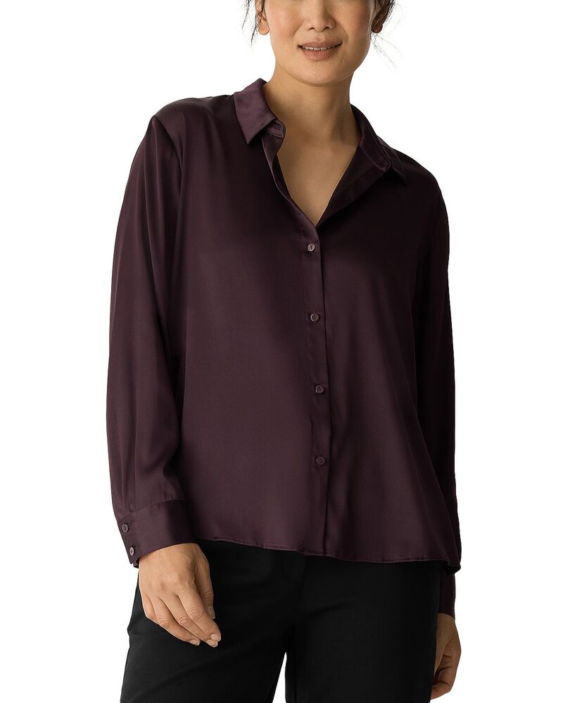 エイリーンフィッシャー レディース トップス シャツ Eileen Fisher Classicollar Easy Shirt Casis