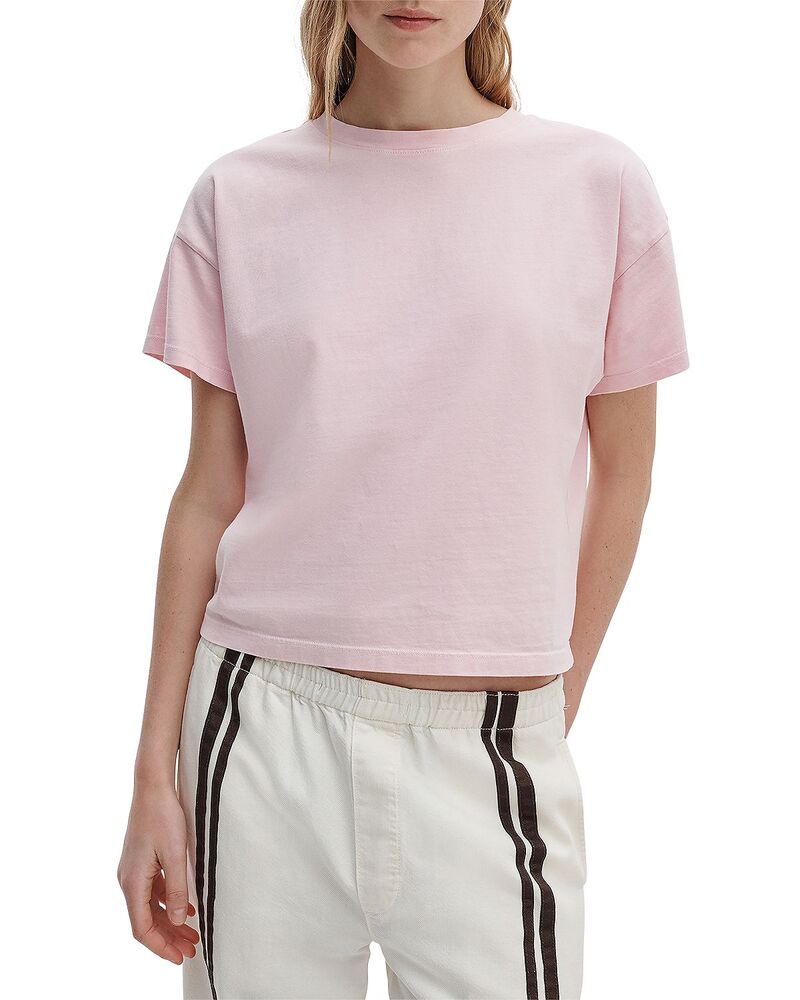 ラグアンドボーン レディース トップス Tシャツ rag & bone Distressed Washed Kelly Boxy Tee Peony