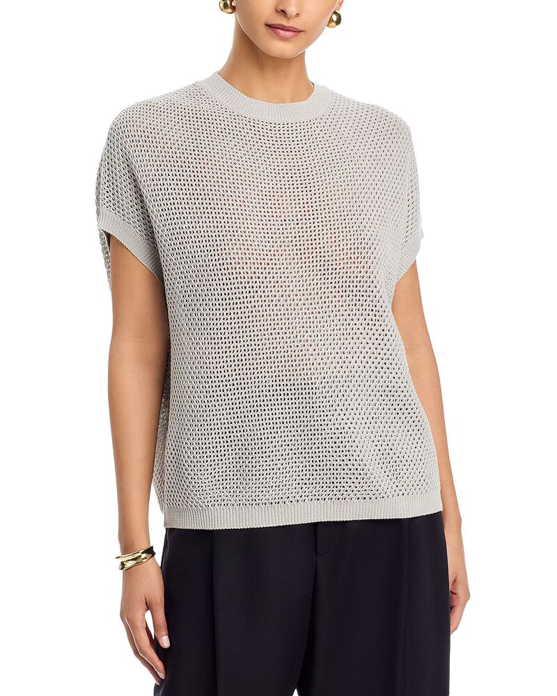ファビアナ フィリッピ レディース トップス Tシャツ クルーネック ニット Fabiana Filippi Crewnecknitee Dark Blue ブルー