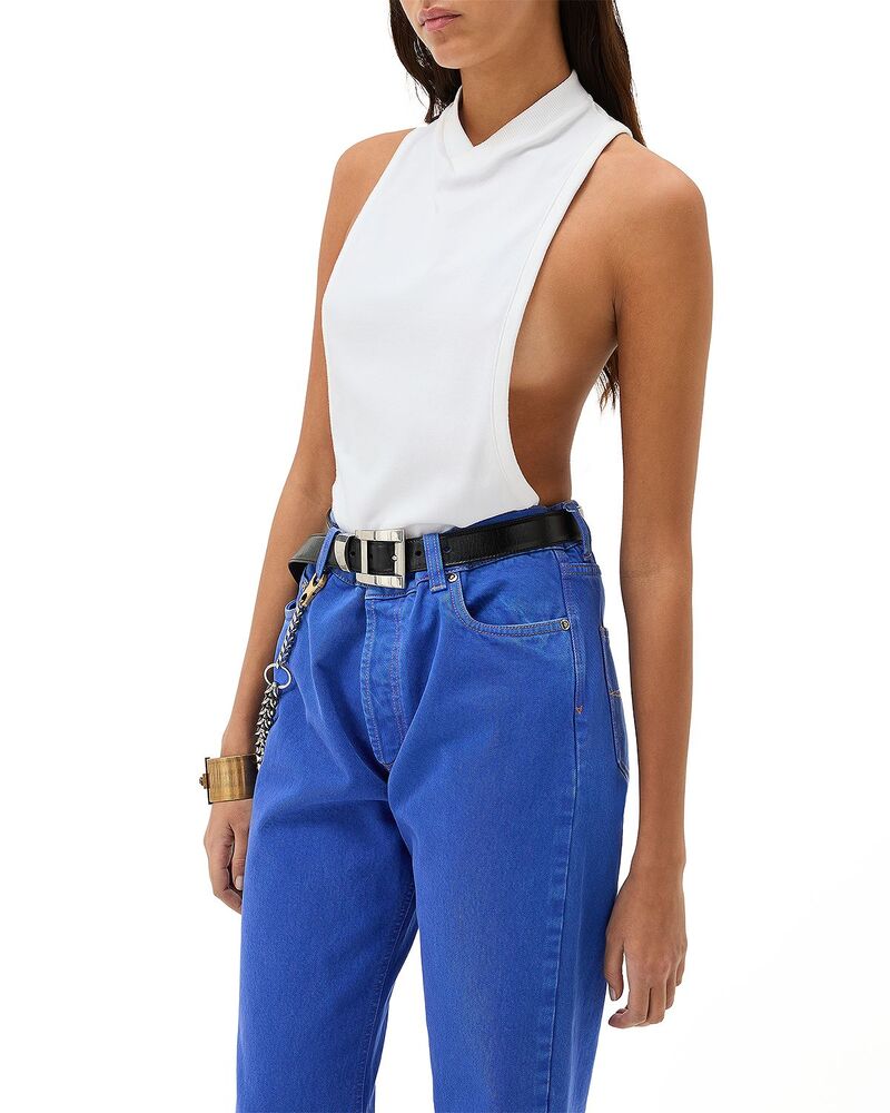 ヴェルサーチ レディース トップス 貯蔵タンクとっ始め ヴィンテージ 綿織物 プルオーバー Versace Vintage Stretch Cotton Jersey Tank Toptical White 白いこと