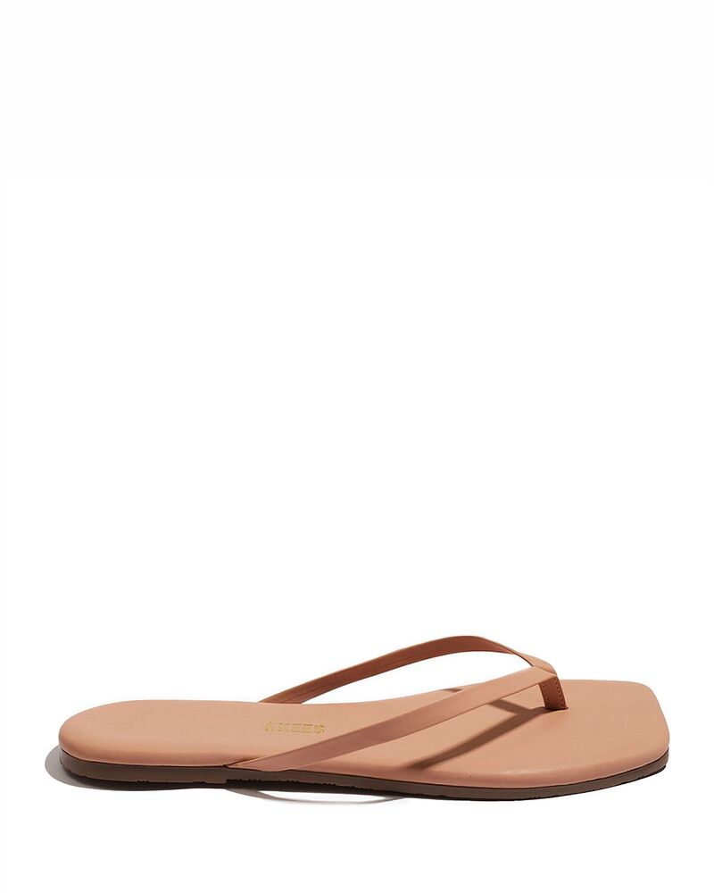 ティキーズ レディース シューズ サンダル TKEES Women's Lily Square Toe Flip Flops Nude Beach