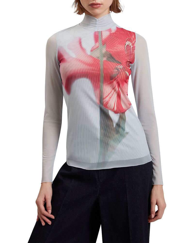 テッドベーカー レディース トップス シャツ メッシュ Ted Baker Pipya Mesh Topale Blue ブルー
