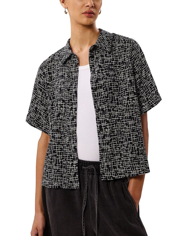 ホイッスルズ レディース トップス シャツ Whistles Woven Grid Shirt Black/Multi ブラック|ReVida 店