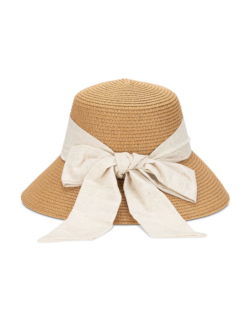 サンディエゴハット レディース 佩び物 消音装置・袈裟・えり巻き San Diego Hat Company Scarf \u0026 Bow Straw Hat Natural