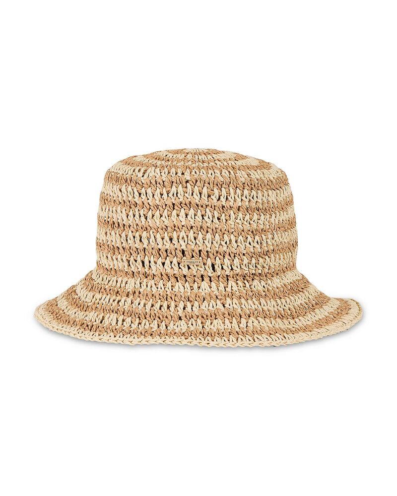 ユージニアキム レディース アクセサリー 帽子 Eugenia Kim Jonah Twisted Crochet Packable Bucket Hat Chocolate チョコレート