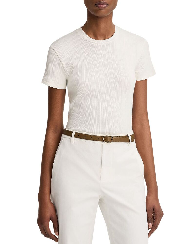ヴィンス レディース トップス シャツ リブ Vince Ribbed Top Bone｜ReVida 店