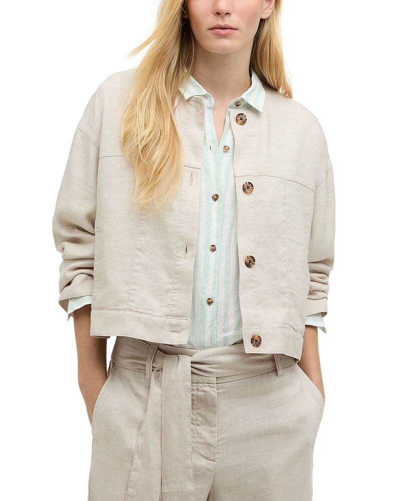 バブアー レディース トップス シャツ Barbour Gabby Overshirt Beige ベージュ