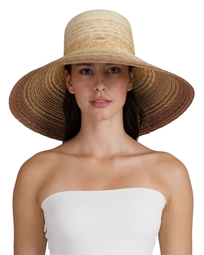 ユージニアキム レディース 添え物 かぶり笠 Eugenia Kimirabel Ombr Wide Brim Sun Hat Ivory 象牙色