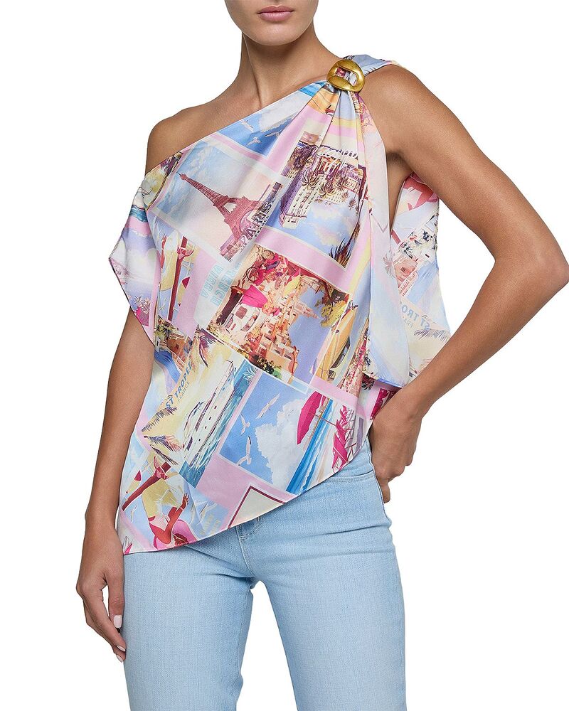 ラジャンス レディース トップス シャツ L'AGENCE Driselle Scarf Top Light Pink Postcard ピンク