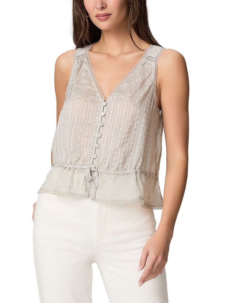 ペイジ レディース トップス シャツ シルク PAIGE Maiden Silk Top Sea Mist