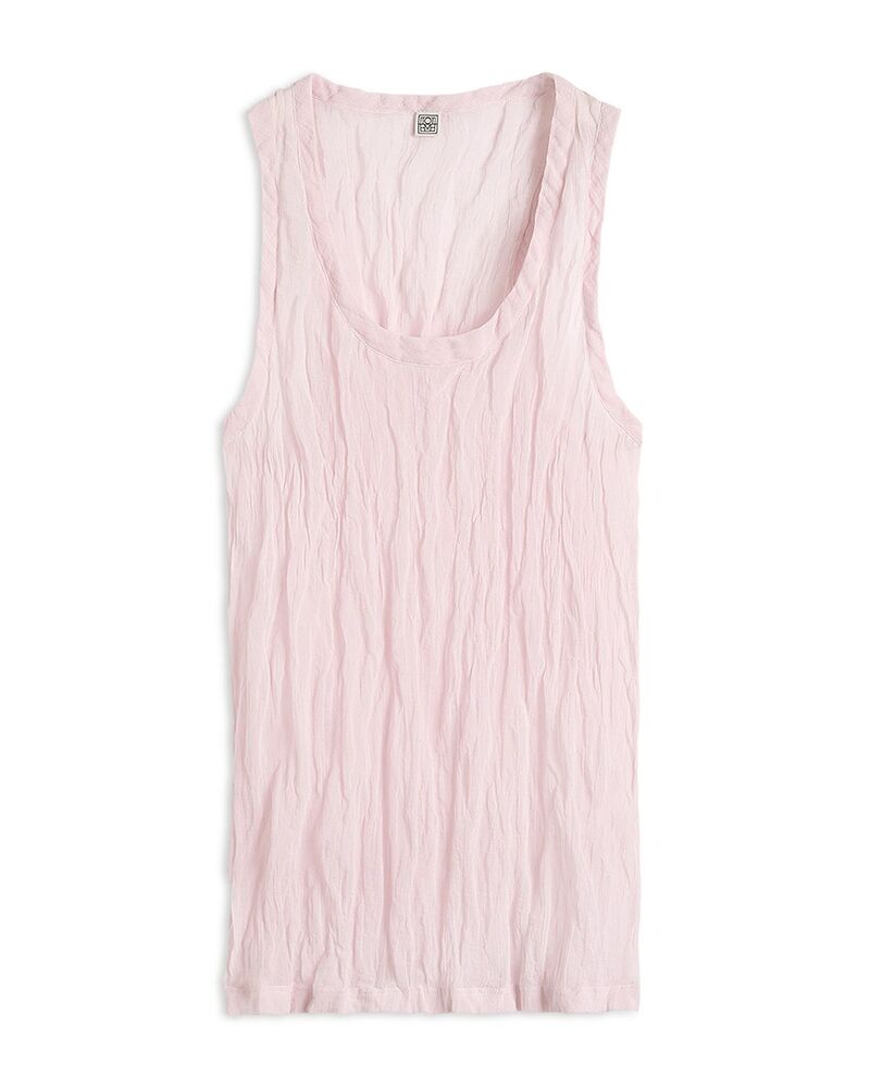 トーテム レディース トップス 貯蔵タンクいの一番 TOTEME Crinkled Gauze Tank Bloom