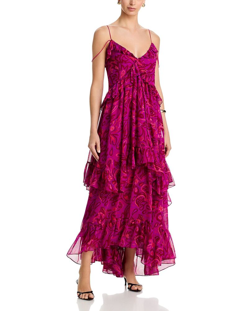 サンク セプト レディース トップス ワンピース Cinq Sept Anahi Dress Purple Garden Multi パープル
