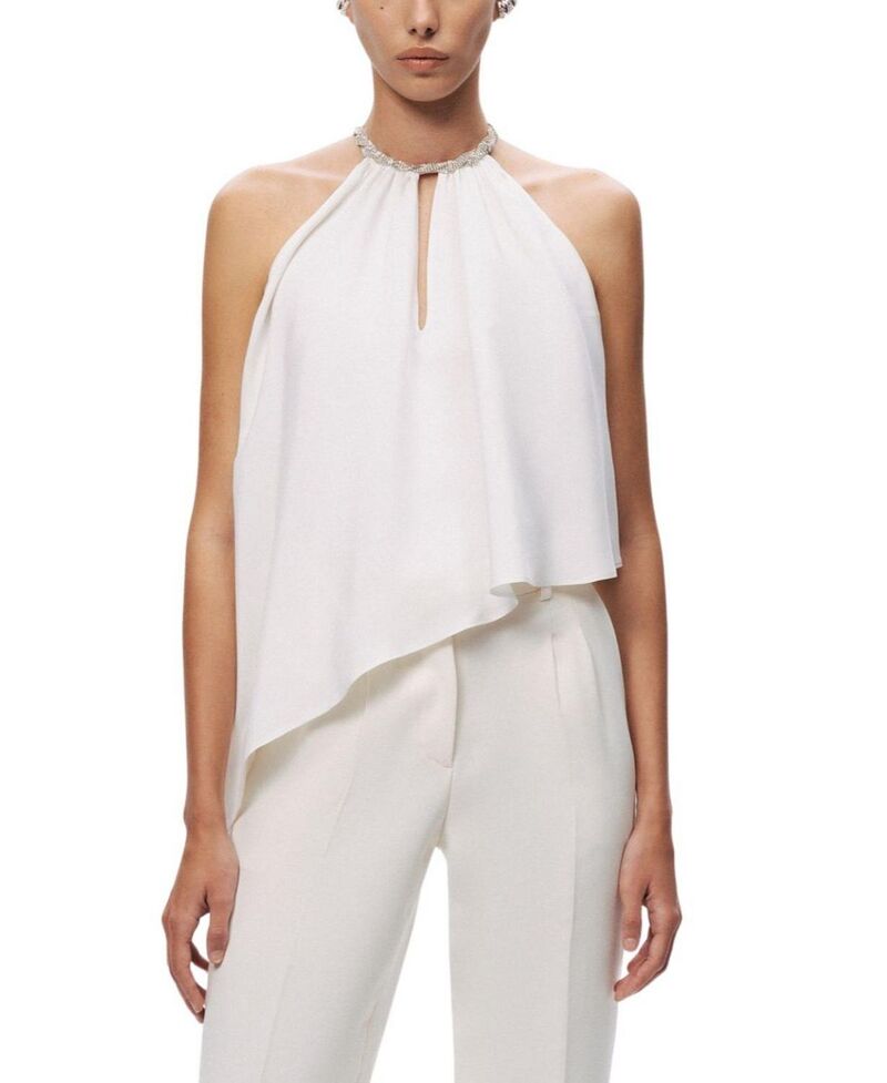 ノクチューン レディース トップス シャツ ブラウス ホルター NOCTURNEmbellished Halter Blouse White ホワイト 42,120円