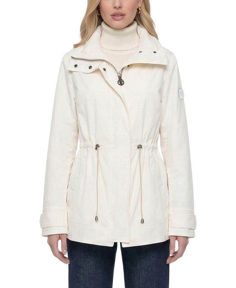 ゴルスキ レディース アウター 上衣・上衣 Gorski Lightweight Jacket with Concealed Hood Ivory 象牙色 コート・ジャケット-レディースファッション