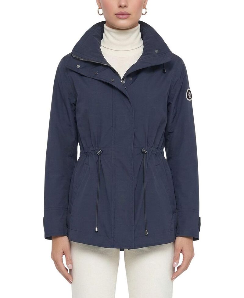ゴルスキ レディース アウター 上衣・上衣 Gorski Lightweight Jacket with Concealed Hood Navy 米国海軍 レディースファッション-コート・ジャケット