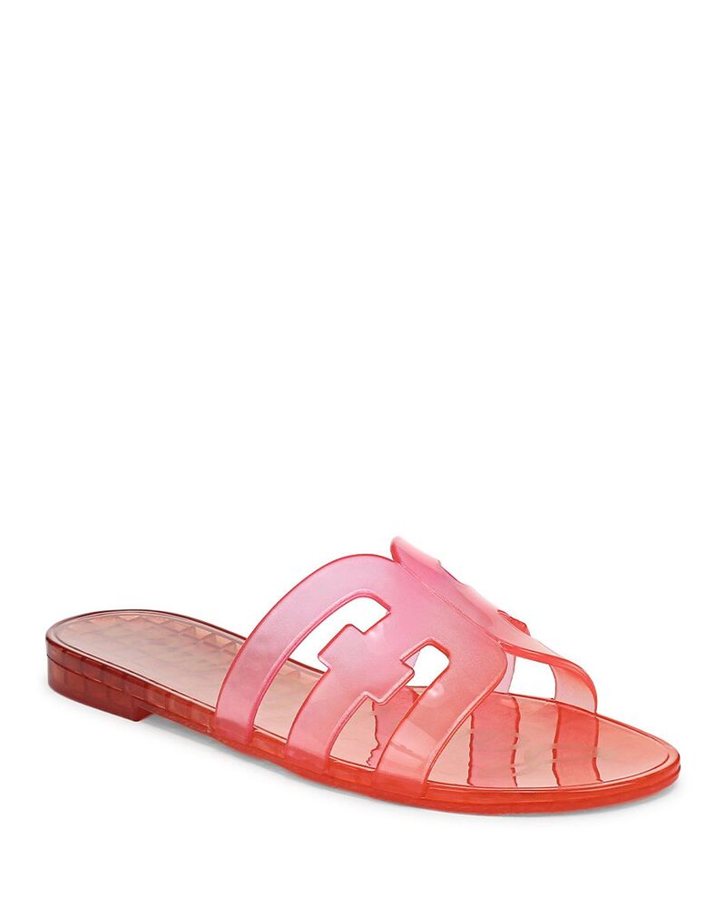 サムエデルマン レディース シューズ サンダル Sam Edelman Women\u0027s Bay Jelly Slide Sandals Coral Clay Ombre コーラル