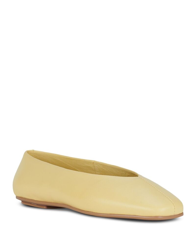 ジェフリー キャンベル レディース シューズ パンプス Jeffrey Campbell Women's Fathom Square Toe Ballet Flats Butter