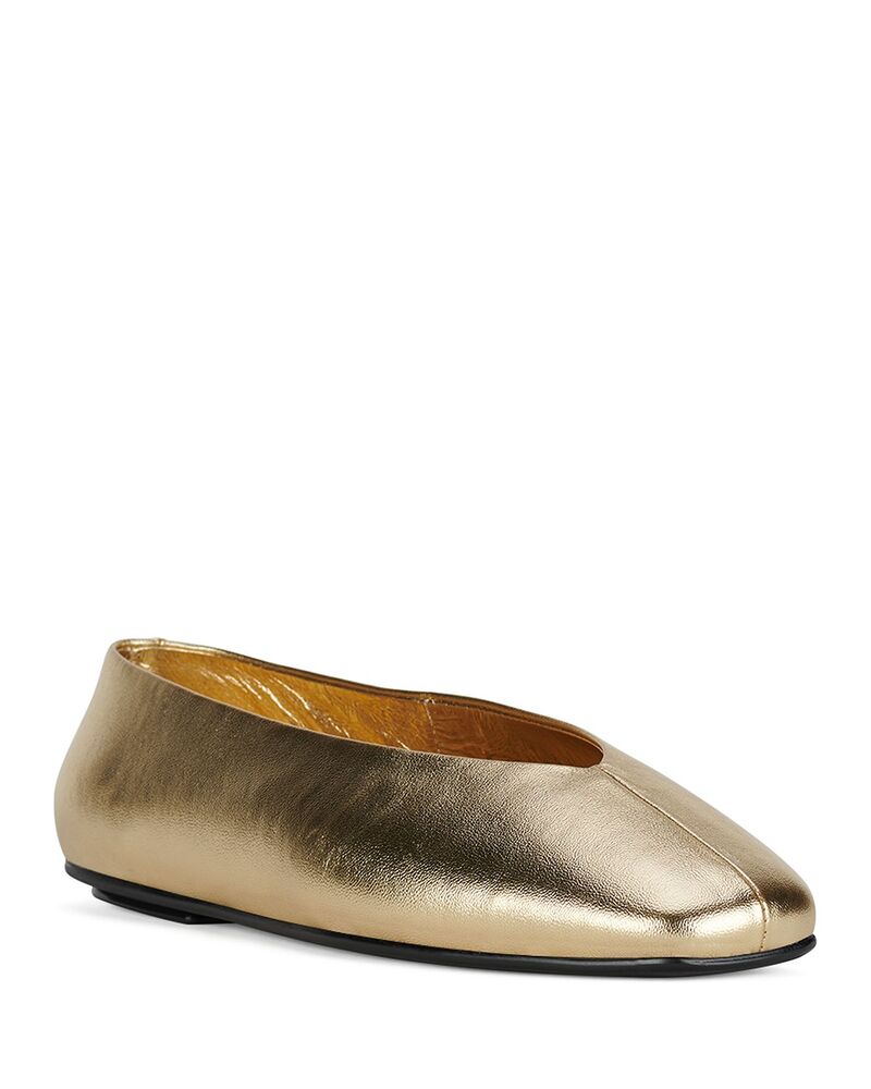 ジェフリー キャンベル レディース シューズ パンプス Jeffrey Campbell Women's Fathom Square Toe Ballet Flats Gold ゴールド