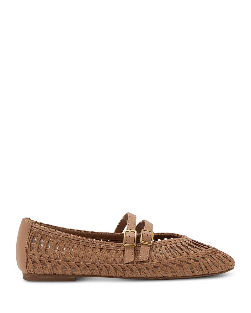 レイス レディース シューズ パンプス なめし革 REISS Women\u0027s Jute Leather Ballet Flats Neutral パンプス-レディース靴