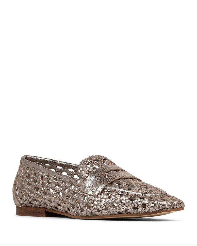 ドナルドプリネール レディース シューズ スリッポン・ローファー レザー Donald Pliner Women's Naolin Leather Loafers Pewter ピューター