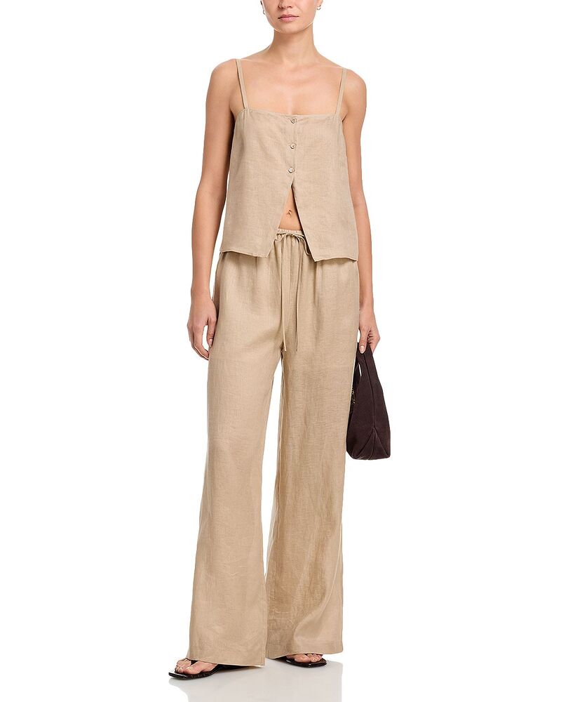 フレーム レディース ボトムス カジュアルパンツ リネン FRAME The Linen Camisole & Wide-Leg Pants Flax 45,370円