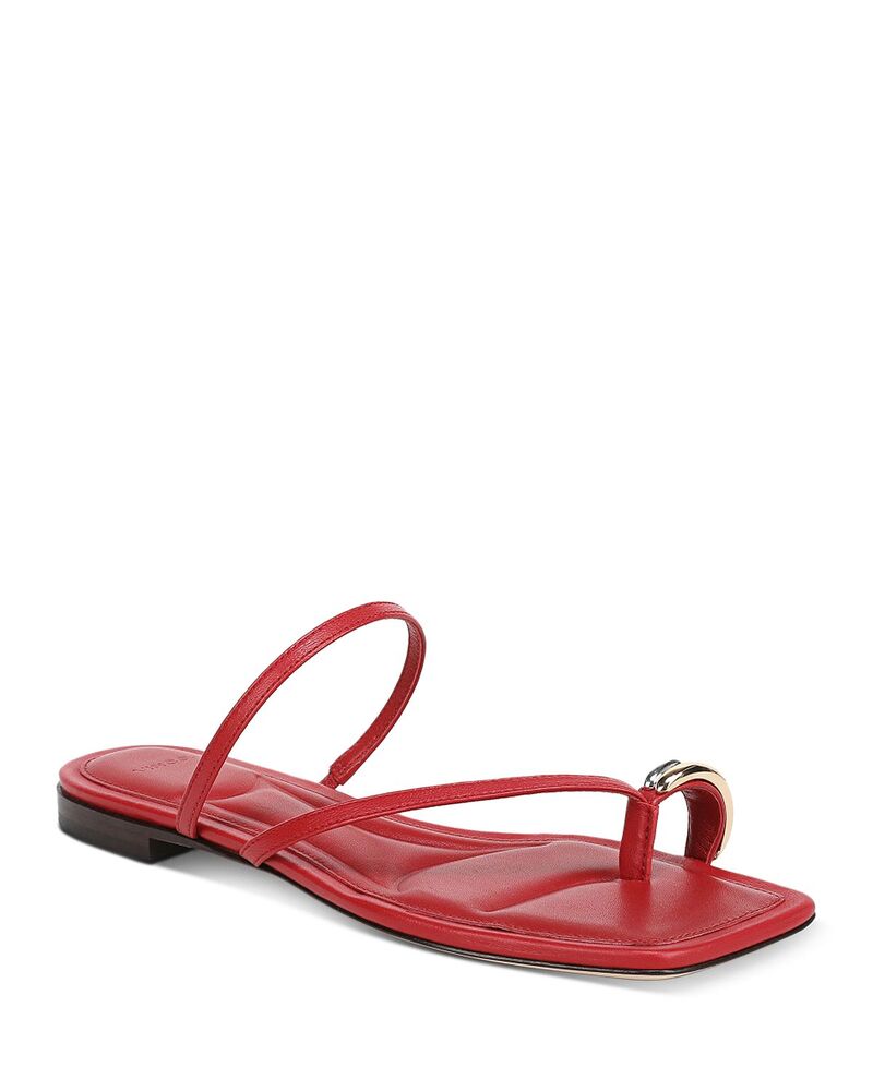 ヴィンス レディース シューズ サンダル Vince Women's Polli Toe Ring Sandals Crimson クリムゾン｜ReVida 店