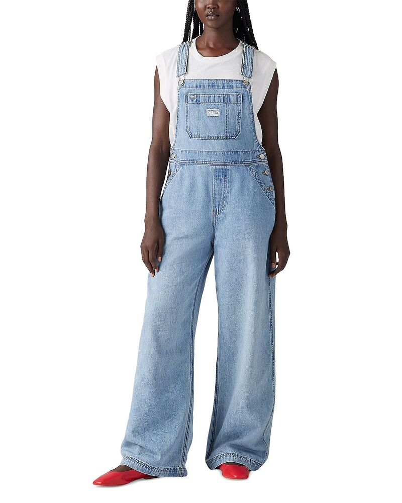 リーヴァイズジーンズ レディース ボトムス 心地好いズボン下 厚地の外套櫂 ジーンズ Levi\u0027s XL Denim Overalls Invested Indigo インディゴ