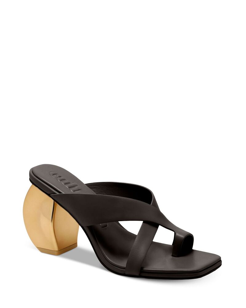 カルト ガイア レディース シューズ サンダル レザー ヒール Cult Gaia Women's Nina Crossover Strap Leather Higheel Sandals Black ブラック