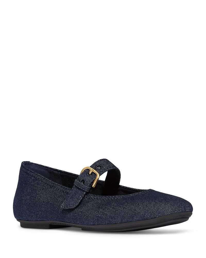 相応うフロップ レディース シューズ パンプス ジーンズ FitFlop Women\u0027s Delicato Denimary Jane Flats Dark Denim ジーンズ
