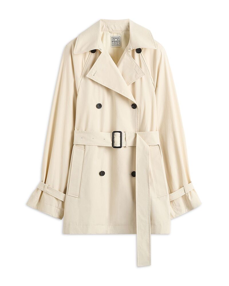 トーテム レディース アウター 厚地の外套 TOTEME Washed Trench Coat Stone 石ころ