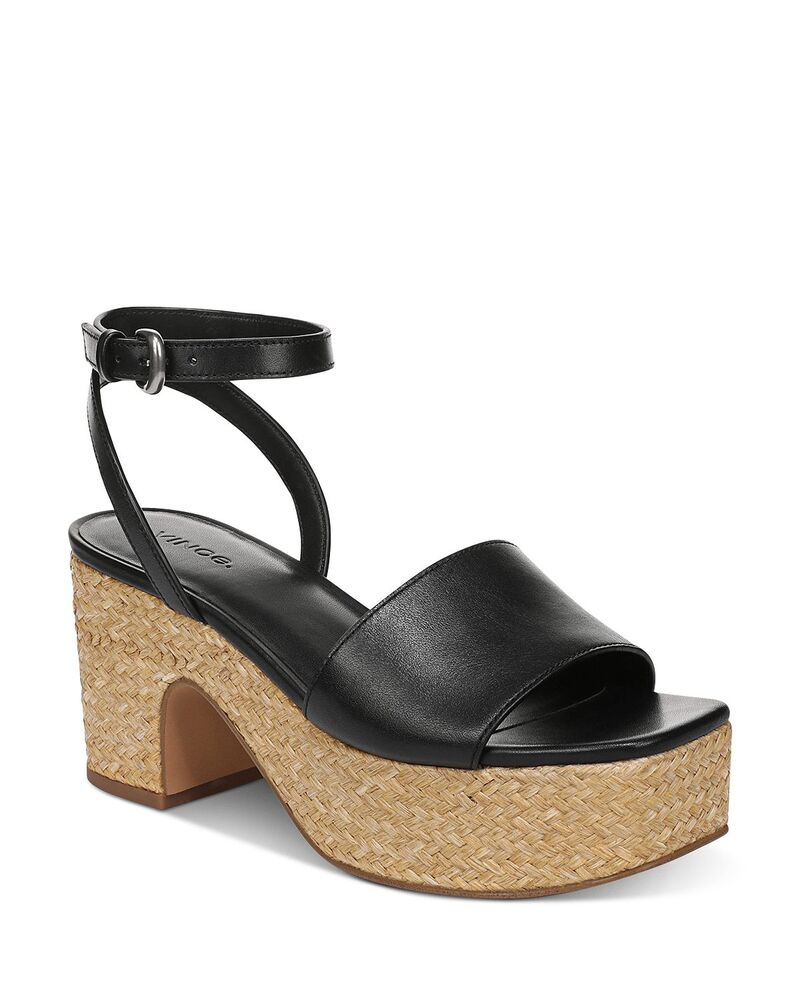 ヴィンス レディース シューズ サンダル プラットフォーム Vince Women's Castella Platform Sandals Black ブラック