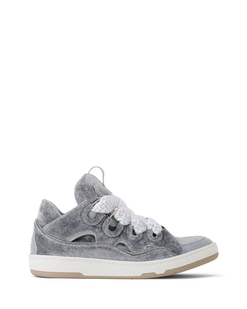 ランバン メンズ シューズ スニーカー プルオーバー Lanvin Unisex Curb Sneakers In Jersey Grey/Grey 薄墨色
