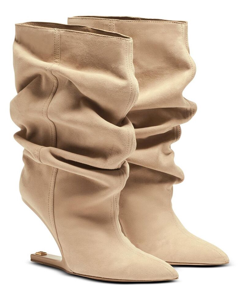 バルマン レディース シューズ ブーツ・レインブーツ スエードクロス アンクル Balmain Women\u0027s \