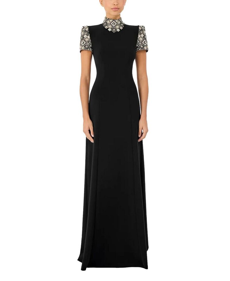 ジェニー・パッカム レディース トップス ワンピース マキシ Jenny Packham Pricilembellished Maxi Dress Liquorice