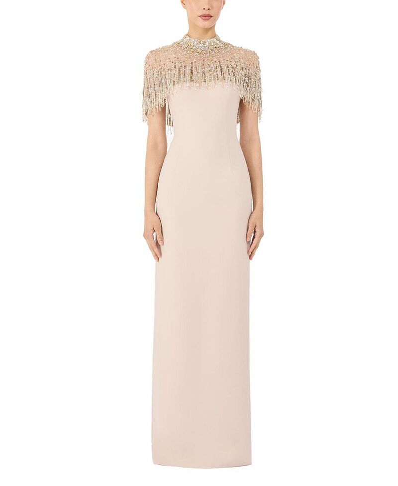 ジェニー・パッカム レディース トップス ワンピース マキシ Jenny Packham Livia Beaded-Embellishment Maxi Dress Moonstone|ReVida 店
