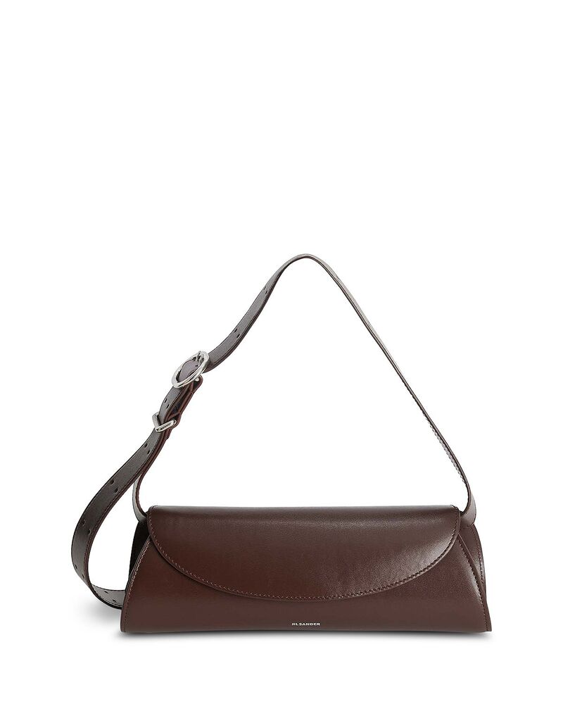 ジル・サンダー レディース バッグ レザー Jil Sander Cannolo Smalleather Handbag Dark Earth