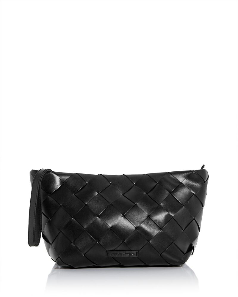 ロフラー ランダル レディース バッグ レザー Loefflerandall Melina Woven Leather Clutch Black ブラック