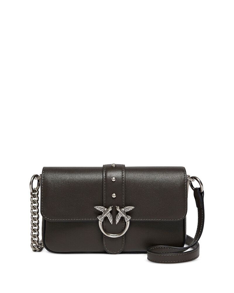 ピンコ レディース 御徒面子 なめし革 PINKO Love One Leather Crossbody K35o