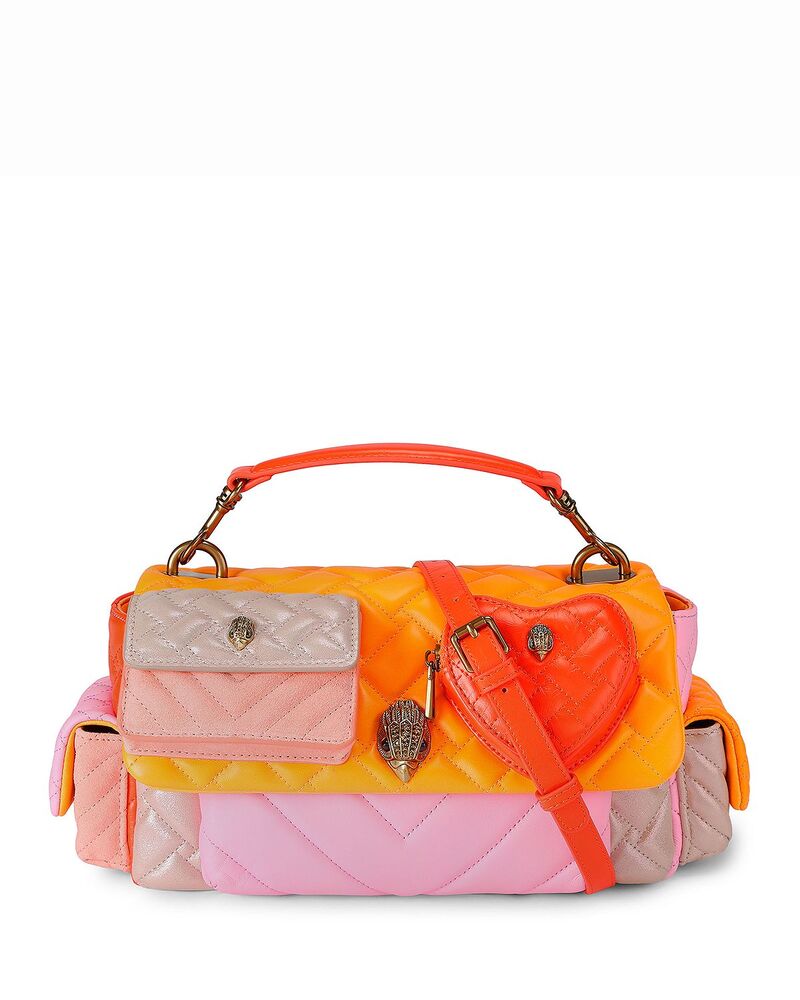 カートジェイガーロンドン レディース バッグ レザー KURT GEIGER LONDON Kensington Leather Hobo Bag Open Pink ピンク