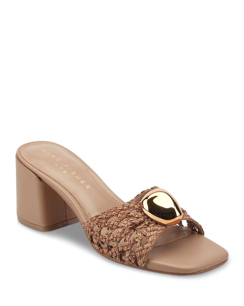 マーク・フィッシャー レディース シューズ サンダル Marc Fisher LTD. Women's Farrel Slide Sandals Medium Natural