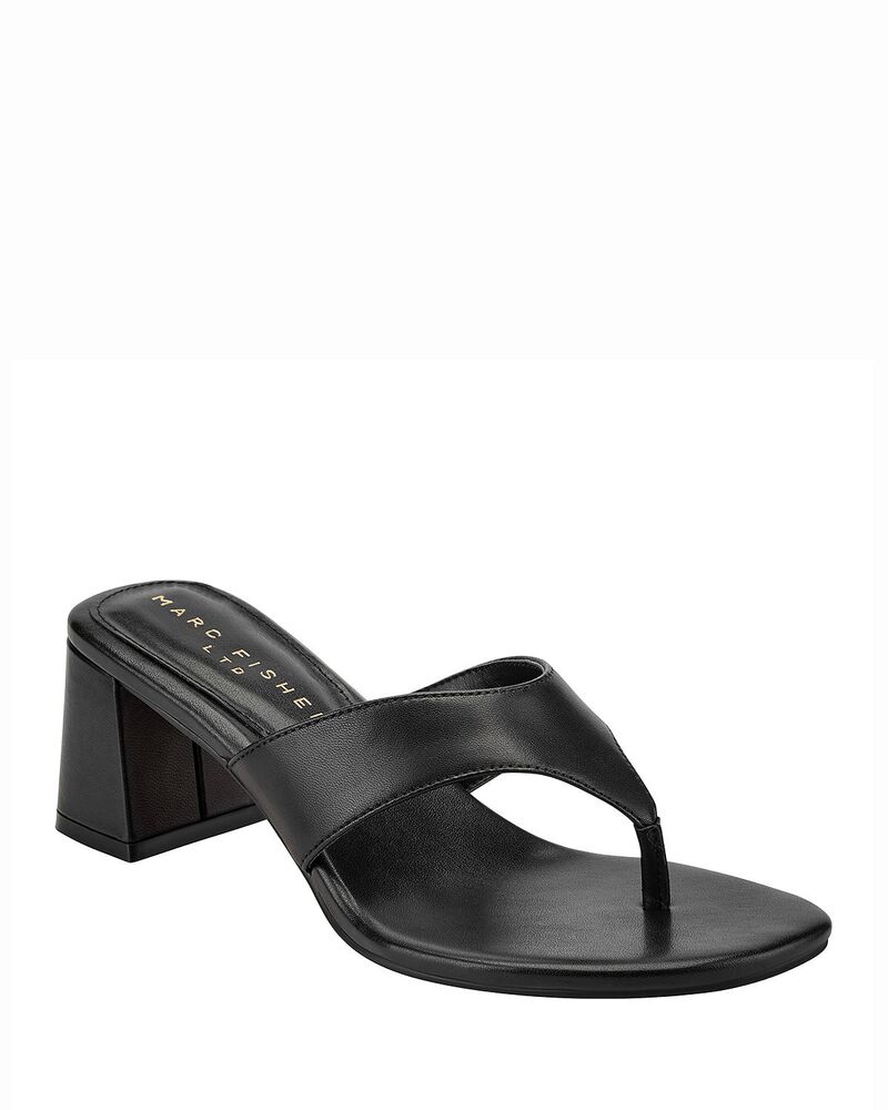 マーク・フィッシャー レディース シューズ サンダル ヒール Marc Fisher LTD. Women's Arcee Slip On Block Heel Dressandals Black 001 ブラック