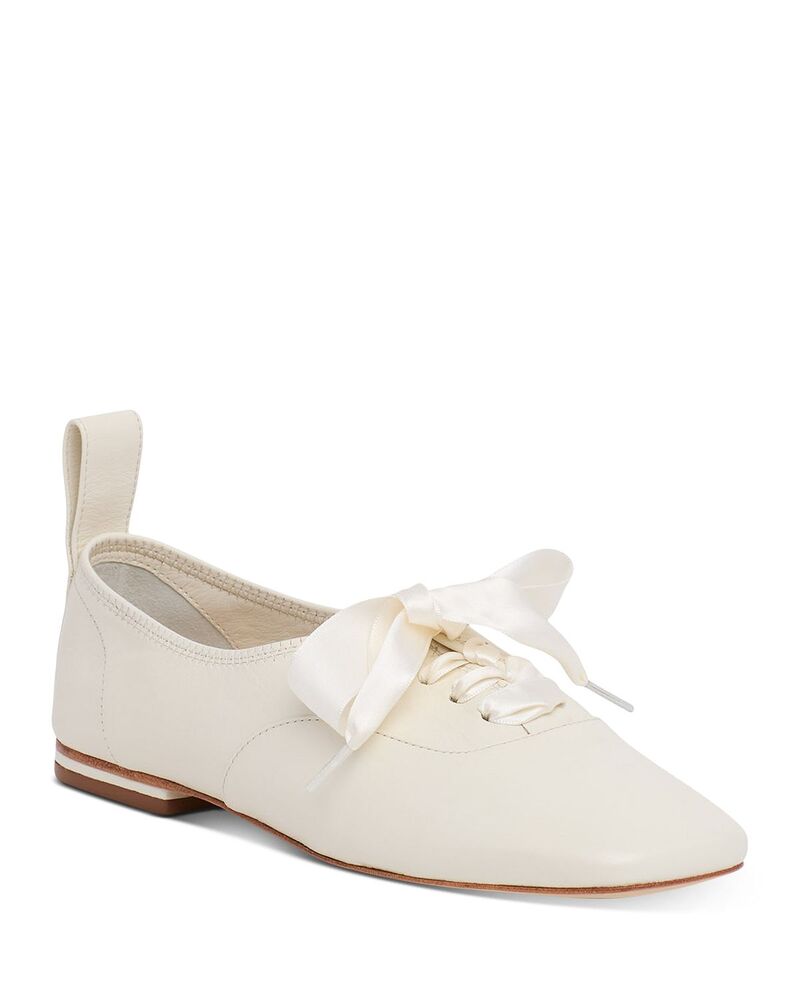 サンク セプト レディース シューズ オックスフォード なめし革 Cinq Sept Women\u0027s Christina Leather Oxfords Ivory 象牙色