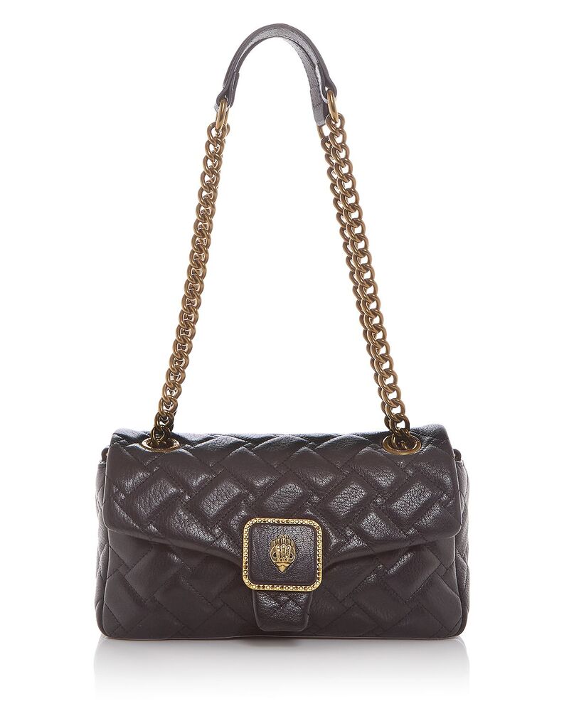 カートジェイガーロンドン レディース バッグ キルティング レザー KURT GEIGER LONDON Pimlico Quilted Leather Shoulder Bag Black ブラック